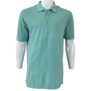 Peter Millar Polo Shirt Mens Medium M Short Sleeve Casual Golf Everyday